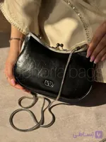 کیف مجلسی زنانه مدل وانیا زنجیردار با بند دهنه‌ای