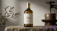 پرامپت اختصاصی طراحی لیبل و موکاپ بطری روغن زیتون لوکس