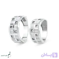 حلقه ست نقره نامزدی زنانه و مردانه مدل HSE K138