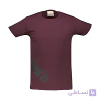تی‌شرت ساده و شیک رنگ زرشکی با طراحی خاص HELLO – کیفیت بالا و راحتی بی‌نظیر