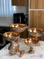 شکلات‌خوری مسی نقره‌کوب هامون