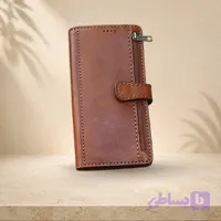 کیف موبایل چرم طبیعی دست‌دوز مدل رستا