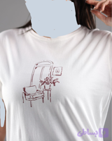تیشرت طرح منظره پنبه %100