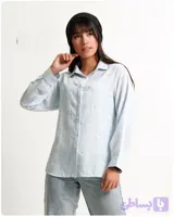 شومیز گلدوزی شده لینن زارا ترک (سیلور شور)