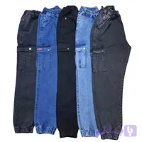 شلوار لی ۶جیب مردانه سایز بزرگ (3XL-5XL) با پارچه آرتا کش