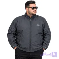 کاپشن مردانه سایز بزرگ 5XL تا 8XL ضد آب | پارچه سانتانا و یقه ایستاده