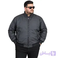 کاپشن سلیکونی مردانه سایز بزرگ 5XL تا 8XL | یقه ایستاده و کمر کش