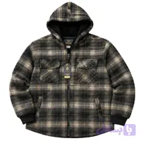 کاپشن چهارخانه پشمی مردانه سایز بزرگ(6XL تا 4XL)
