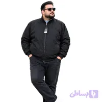 کاپشن دورو مردانه سایز بزرگ 5XL تا 8XL ضد آب | یقه ایستاده