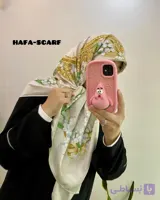 روسری ابریشم ژاکاردلاله ریزج قواره۱۲۰