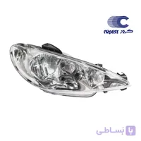 چراغ جلو ۲۰۶ برند کروز پلاس (اصلی) بدون لامپ و موتور