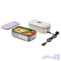 ظرف غذای برقی گرم‌کن‌دار پرودو ۹۰۰ میلی‌لیتری مدل PDLFSTL0376WH