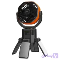 پنکه شارژی و پاوربانک خورشیدی پرودو Suncharge | مناسب کمپینگ، سفر و قطعی برق