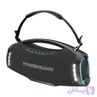 اسپیکر بلوتوثی قابل حمل Powerology Rock 350W مدل PWF9 | نورپردازی RGB و توان 350 وات