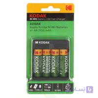 باتری قلم شارژی کداک kodak  اصلی 4 تایی همراه با شارژر