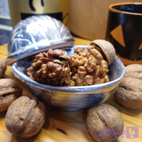 ظرف سرو آجیل و شکلات طرح گردو آلومینیومی