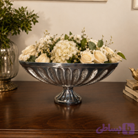 گلدان دکوراتیو مدرن آلومینیومی (طرح کشکول)