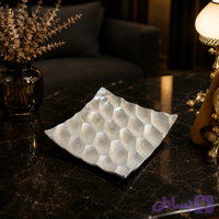 ظرف سرو میوه و شیرینی آلومینیومی طرح کندو (Honeycomb) | سایز متوسط