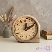 ساعت رومیزی چوبی نامتقارن «نُستالژ» (Nostalž) - صفحه اعداد رومی_عددی