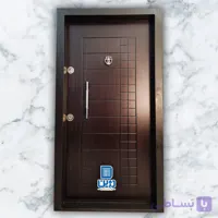 درب ضد سرقت مدرن cnc خطی رنگ قهوه ای