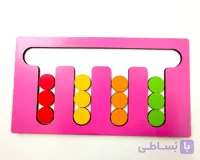 بازی فکری رنگچین چوبی (مچینگ)