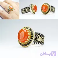 انگشتر عقیق قرمز یمنی اصلی (کد 71O04)
