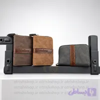 کیف کارت برند بالری وسط نوار (چرم صنعتی ضخیم، آکاردئونی، مناسب خانم و آقا) | فروشگاه کیف اتریش