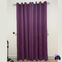 پرده پانچ مخمل بنفش