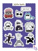 استیکر پک انیمه Jujutsu Kaisen شماره 4