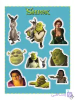 استیکر پک انیمیشن Shrek مجموعه 3