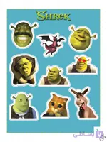 استیکر پک انیمیشن Shrek مجموعه 1