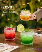 لیوان شیشه‌ای 315 سی‌سی کد۲۴۴۵ لیمون