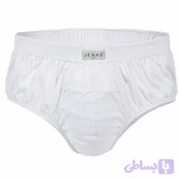 شورت اسلیپ مردانه جناب کد 1570 رنگ سفید پنبه صد در صد بسیار نرم و لطیف