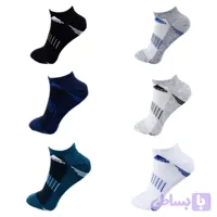 جوراب مچی مردانه طرح آدیداس کد 580 مجموعه 6 عددی