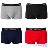 شورت نیم مردانه طرح Tommy Hilfiger کد 1690 مجموعه 4 عددی پنبه لاکرا اعلا