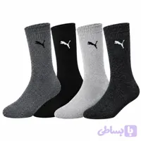 جوراب حوله ای مردانه مدل ساقدار پوما کد 956 بسته 4 عددی