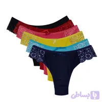 شورت زنانه مدل جنیفری بغل گیپور کد 2499 مجموعه 6 عددی فری سایز تا 44