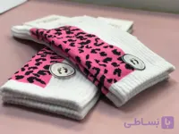 جوراب ساق بلند دختراته کالز لند پشت پلنگی سفید