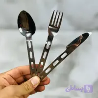 ست قاشق، چنگال و کارد استیل بلک دیر