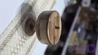 شکلات خوری درب دار قطر 21 مدل گرد برند آماهوم جنس چوب گردو