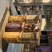بانکه حبوبات اکرولیک چهارگوش