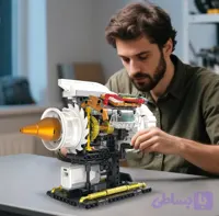 لگو (lego) موتور هواپیما با قابلیت حرکت