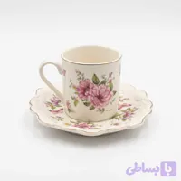 چای‌خوری ۱۲ پارچه سرامیکی طرح گل بهاری