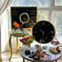 سرویس پذیرایی لوکس نقره‌ای و مشکی