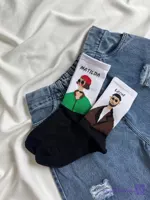 جوراب نخ پنبه ست کاپلی