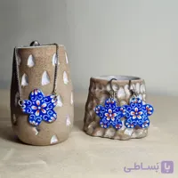 نیم ست دستبند وگوشواره میناکاری