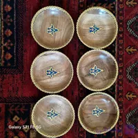 ست ظروف چوبی  تذهیب شده