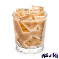 شمع ژله‌ ای آیس کافی مدل یخ کریستالی؛ اکسسوری دکوری دست‌ ساز