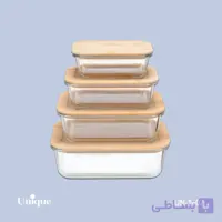 ست ۴ تکه فریزری درب بامبو یونیک مدل UN-1407