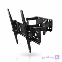 براکت و پایه دیواری تلوزیون جفت بازو متحرک مناسب 43 اینچ تا 75 اینچ